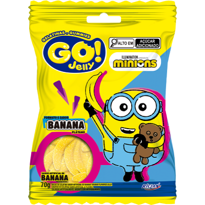 BALA GEL.GO JELLY MINIONS BANANA 70G