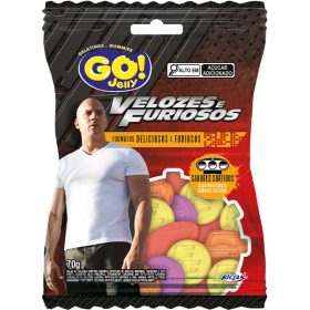 BALA GEL.GO JELLY VELOZES E FURIOSOS 70G