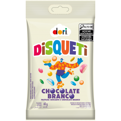 DORI DISQUETI CHOC.BRANCO 16X60G