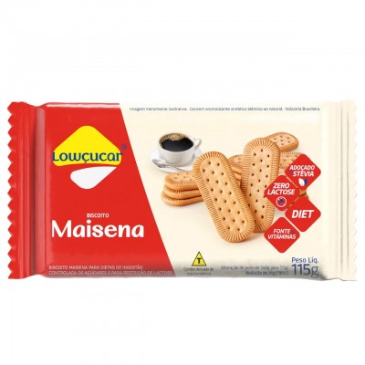 LOWCUCAR BISCOITO MAISENA 115G