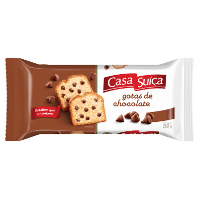 BOLO CASA SUICA GOTAS CHOCO 250G