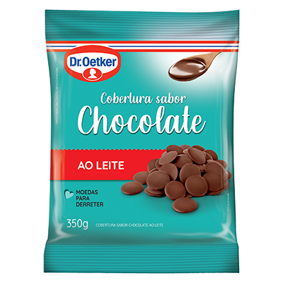 COBERTURA OETKER CHOC LEITE MOEDAS 350G