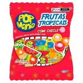 PIRULITO POP MANIA FRUTAS TROPICAIS 500G