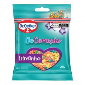 CONFEITO OETKER ESTRELINHA COLORIDAS 80G