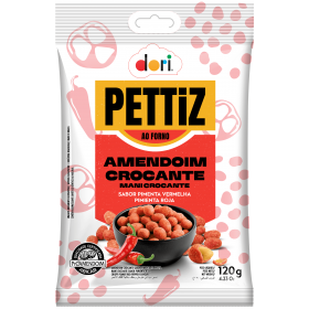 DORI AMENDOIM PETTIZ PIMENTA VERM 120G