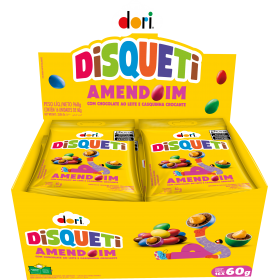 DORI DISQUETI AMENDOIM CHOCO 16X60G