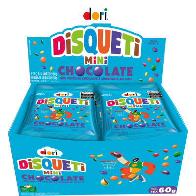 DORI DISQUETI MINI CHOCOLATE 16X60G