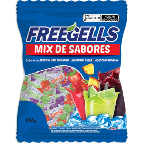 BALA FREEGELLS MIX SABORES AZUL 475G