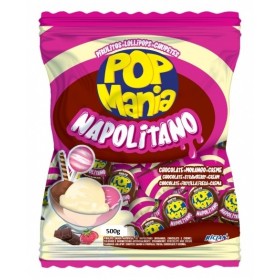 PIRULITO POP MANIA NAPOLITANO 500G